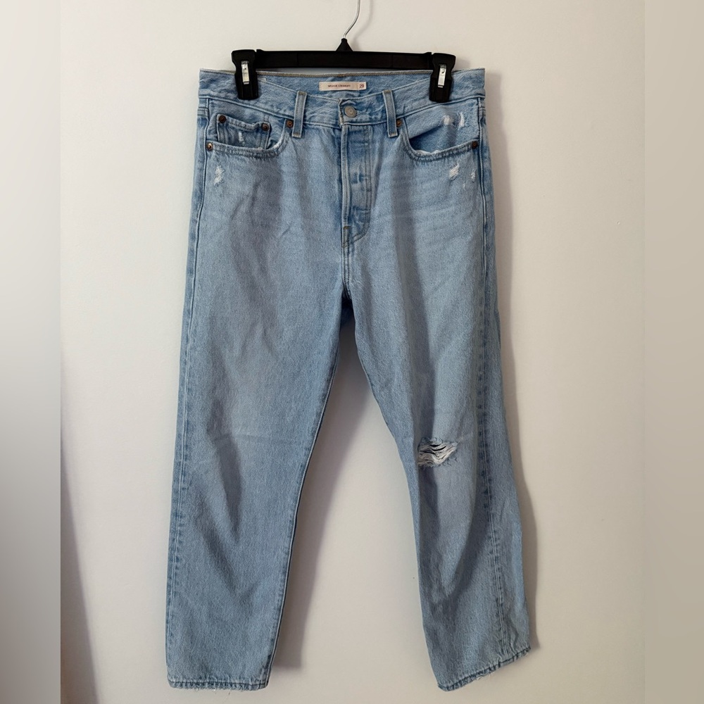 Levi's 100% Cotton Wedgie Straight Buttonfly Jeans Women’s Size 29